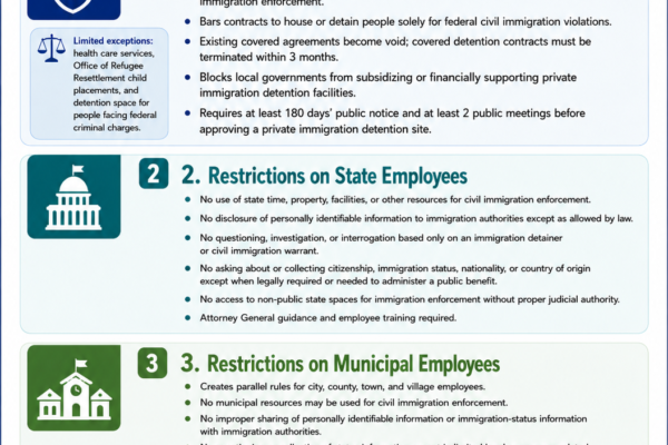 2026 Budget Immigrant Protections Part 1 Infographic