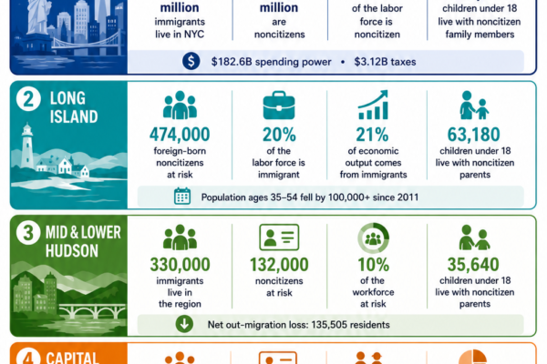 Impact of Mass Five Regions NYC-LI-HV Overview Infographic