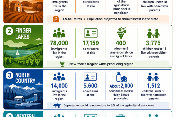 Impact of Mass Five Regions Upstate Overview Infographic